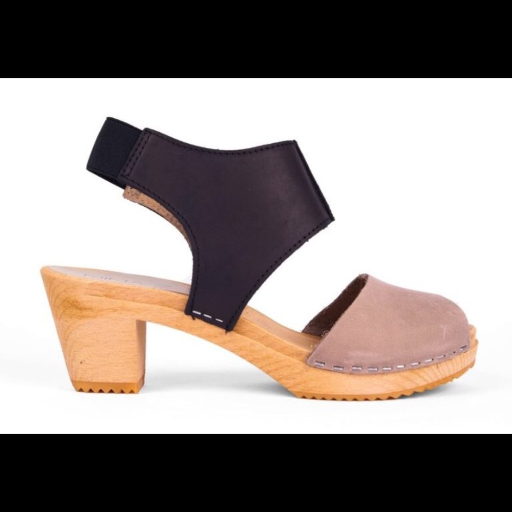 NINA blk/grey clog/sandals